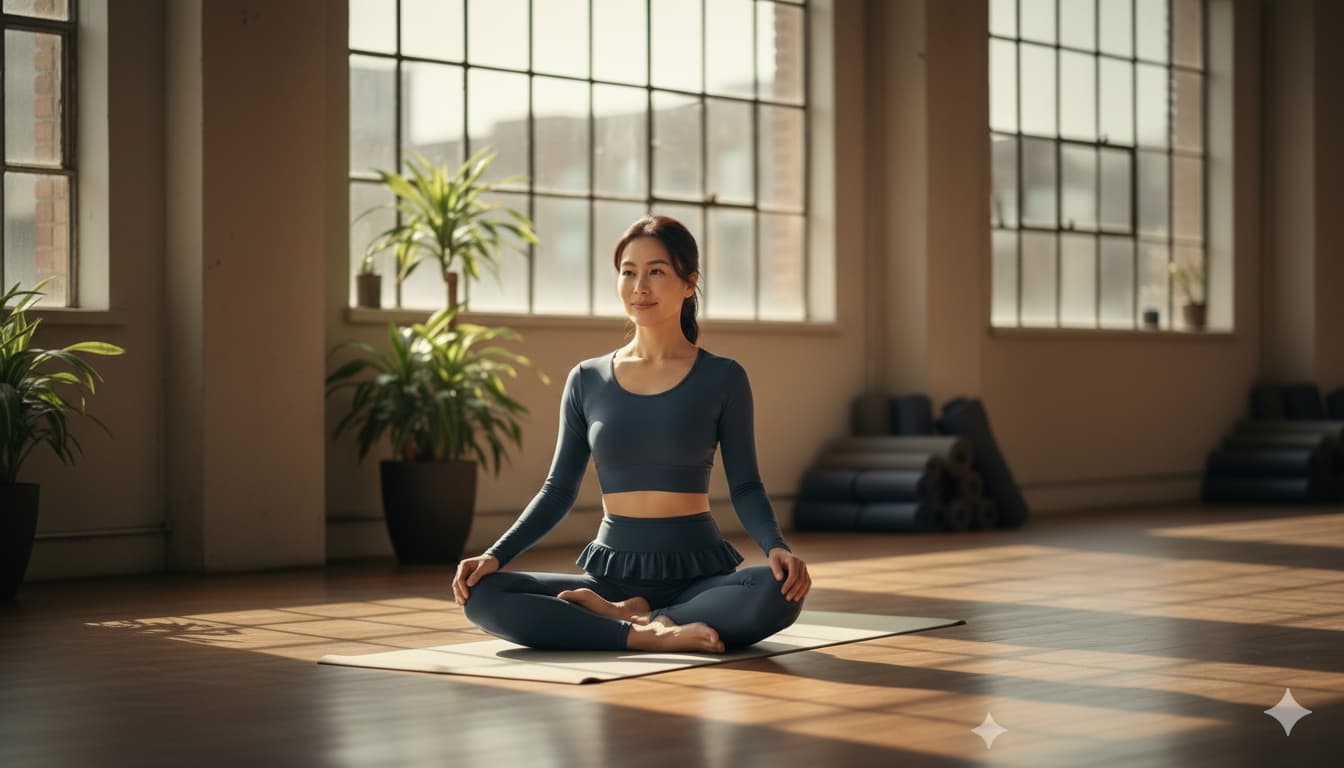 ヨガウェアのフリルはださい？大人の体型カバー術